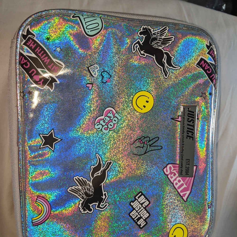 Justice lunch box lunch tote